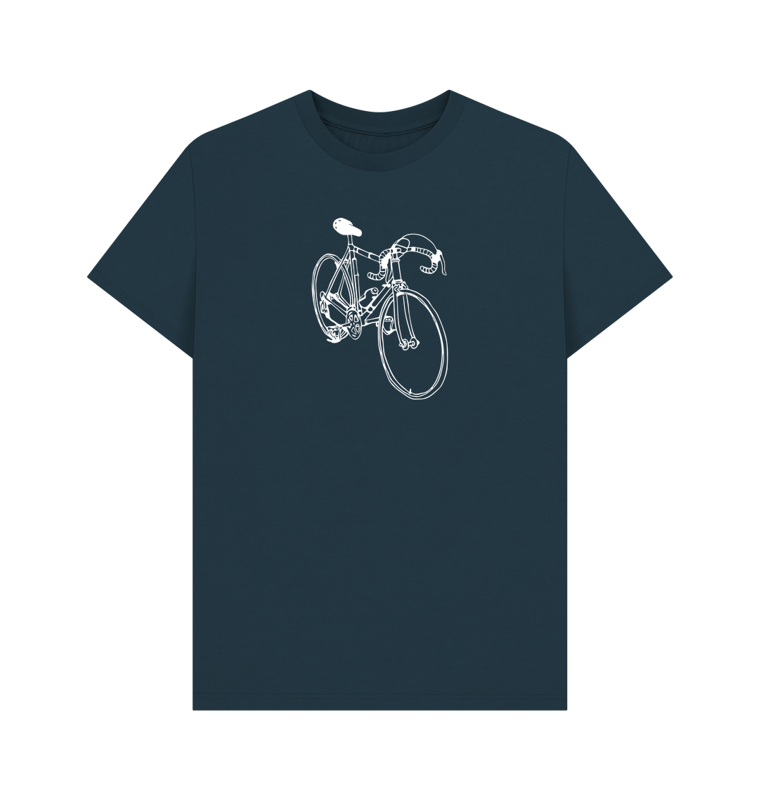 Denim Blue Vintage Bike T-Shirt