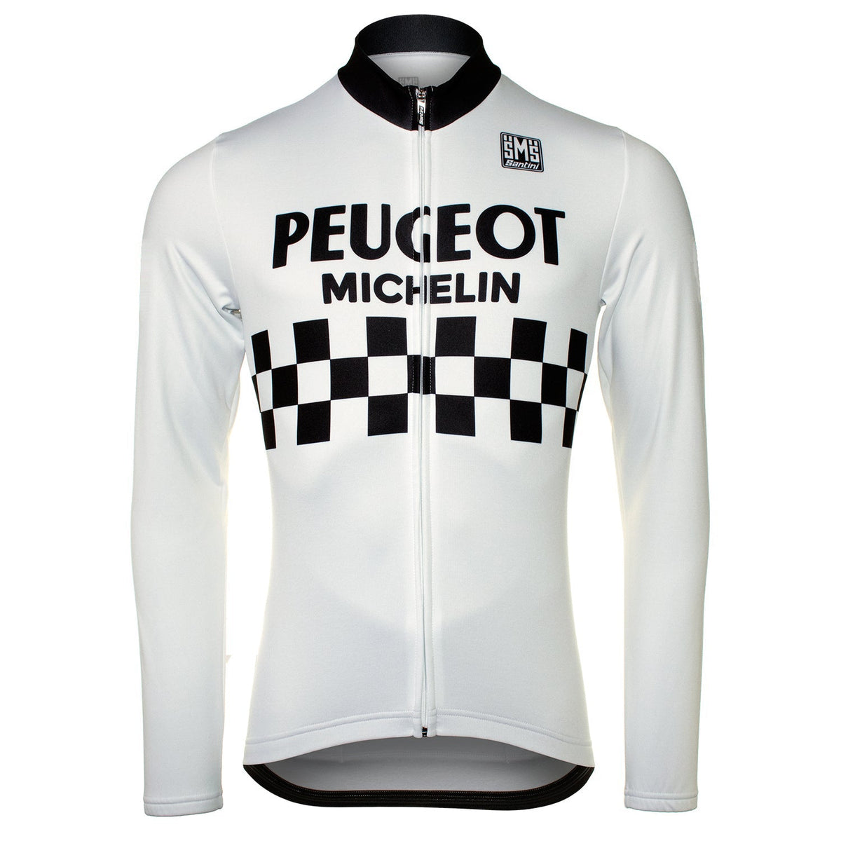 Peugeot Shell White Retro Long Sleeve Jersey