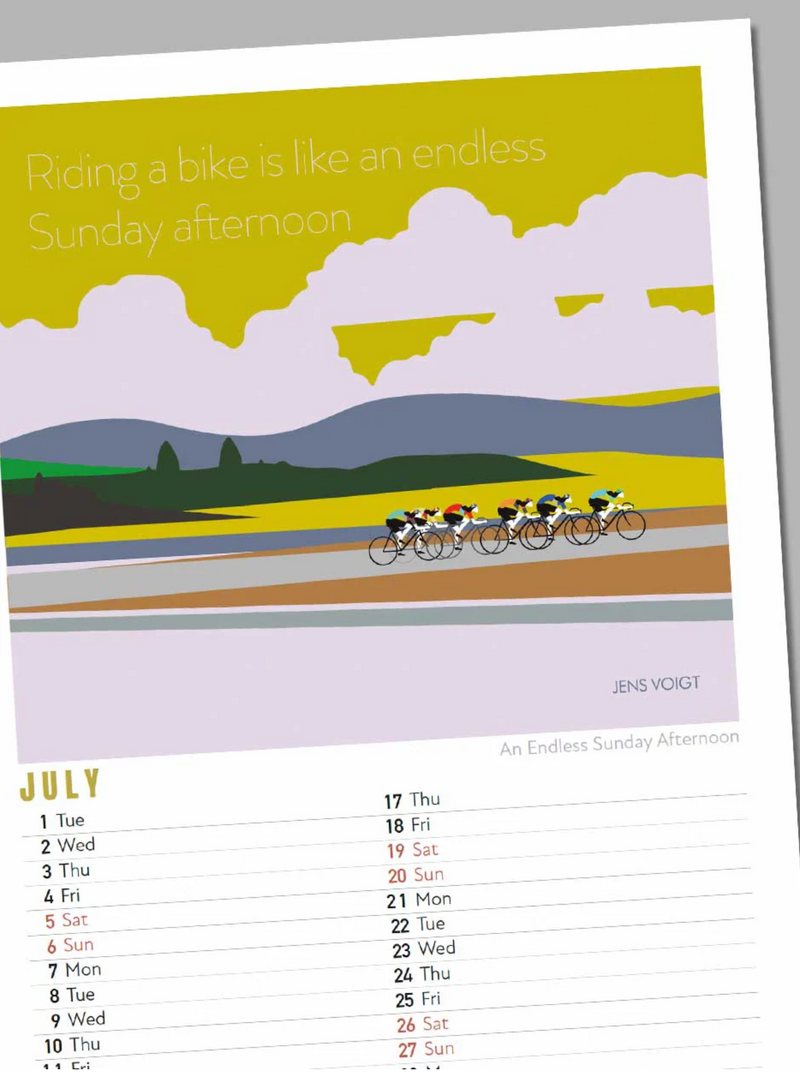 2025 Cycling Calendar - Cycling Icons