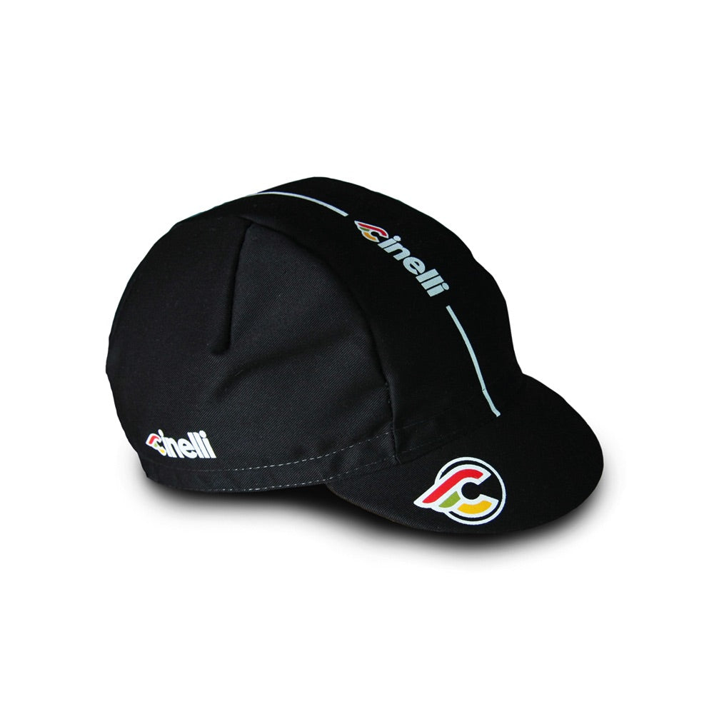 Cinelli Supercorsa Black Cotton Cycling Cap