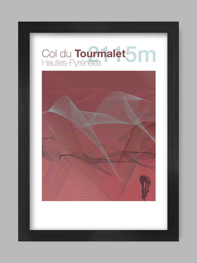 Cycling Climbs Poster Print - Col du Tourmalet The Northern Line