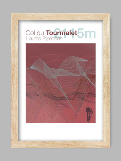 Cycling Climbs Poster Print - Col du Tourmalet