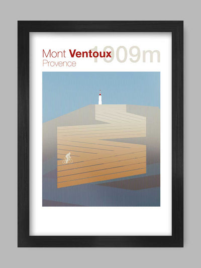 Cycling Climbs Poster Print - Mont Ventoux The Northern Line