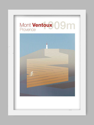 Cycling Climbs Poster Print - Mont Ventoux