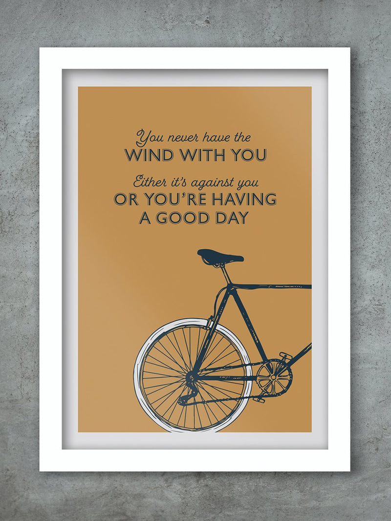 Cycling Quote Print