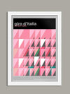 Giro d'Italia Cycling Poster Print - Geometric