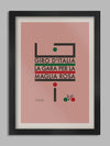 Giro d'Italia Futurismo Cycling Poster Print