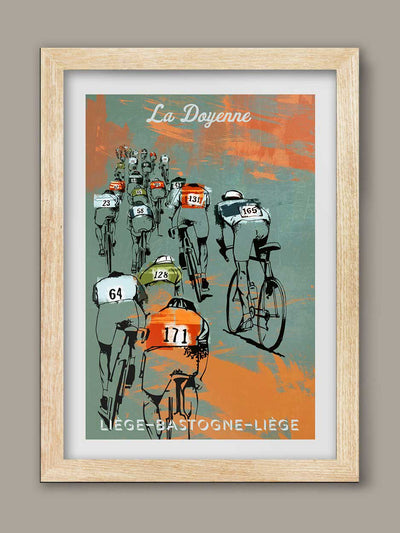 La Doyenne Cycling Poster print