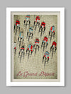 Le Grand Départ - Cycling Poster print. Retro styled art