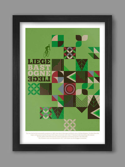 liege bastogne liege modernist poster