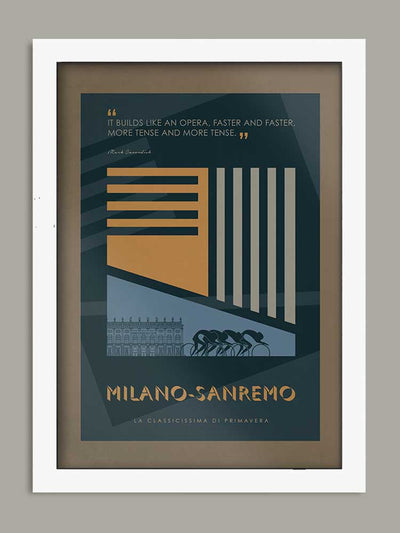 Milano-Sanremo Cycling Poster Print - The Monuments