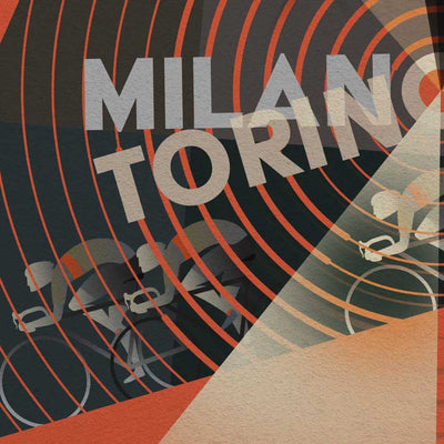 Milano Torino cycling poster