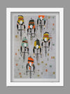 Over The Cobbles - Cycling Poster print