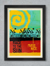 PARIS NICE RETRO STYLE CYCLING POSTER