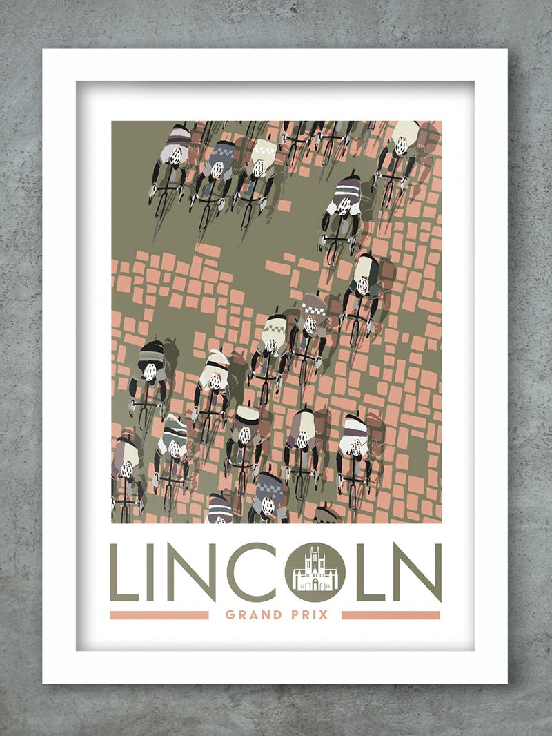 The Lincoln Grand Prix - Cycling Poster print Posters The Northern Line 