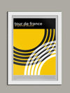 Tour de France - Geometric Style Cycling Poster Print