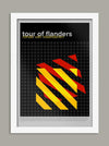 Tour of Flanders Cycling Poster Print - Geometric Design