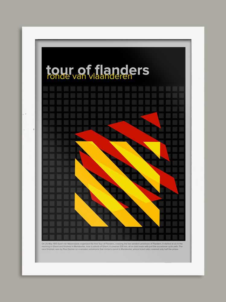 Tour of Flanders Geometric Poster