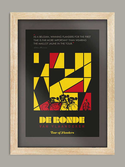 Tour of Flanders Cycling Poster Print - The Monuments