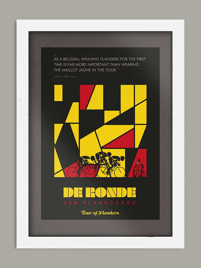 Tour of Flanders Cycling Poster Print - The Monuments