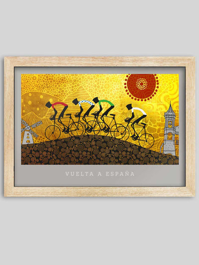 Vuelta a España, La Mancha - Cycling Poster Print