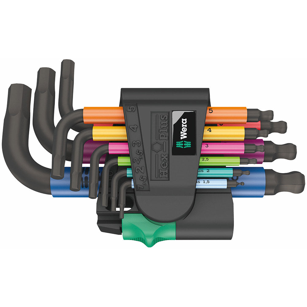 Wera 950/9 Hex-Plus Multicolour 2 L-key Set BlackLaser