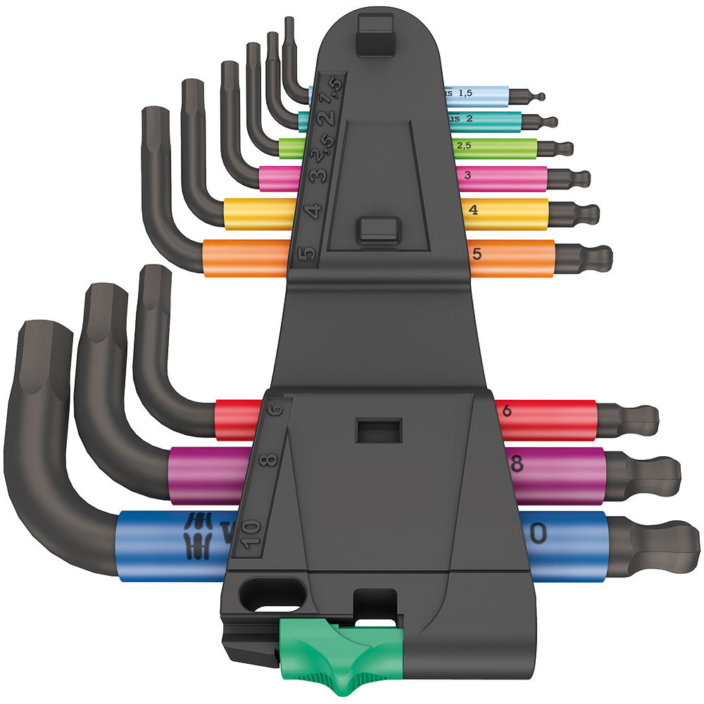 Wera 950/9 Hex-Plus Multicolour 2 L-key Set BlackLaser