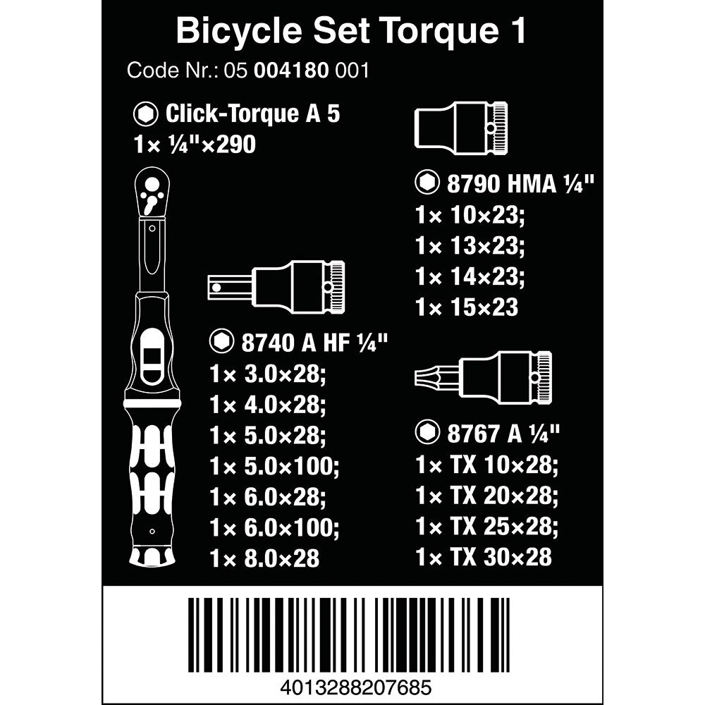 Wera Torque Set 1 And Zyklop Socket Set 16pcs