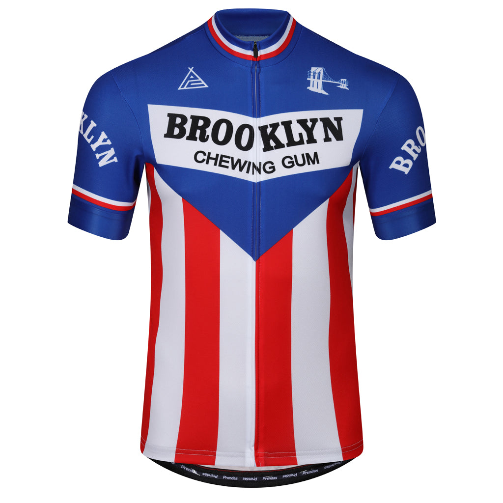 Retro Brooklyn Team Men's Cycling Jerseys Black/White