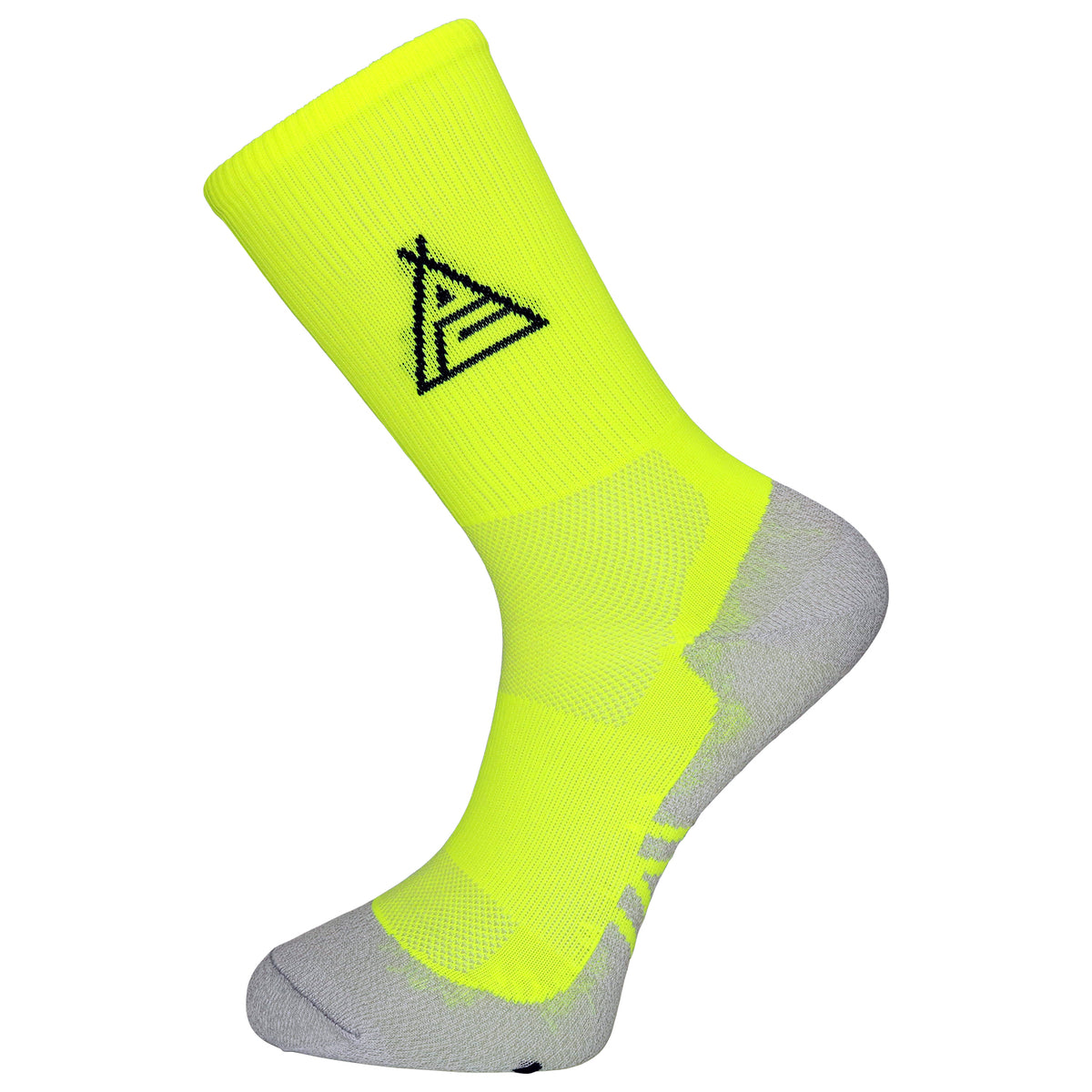 Prendas Lightweight Dryarn-Carbon Fluro Yellow Socks