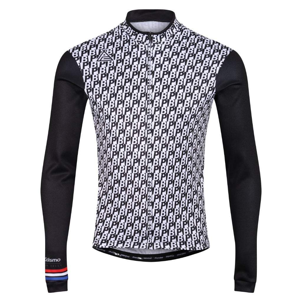 Bordeaux Paris Retro Long Sleeve Jersey