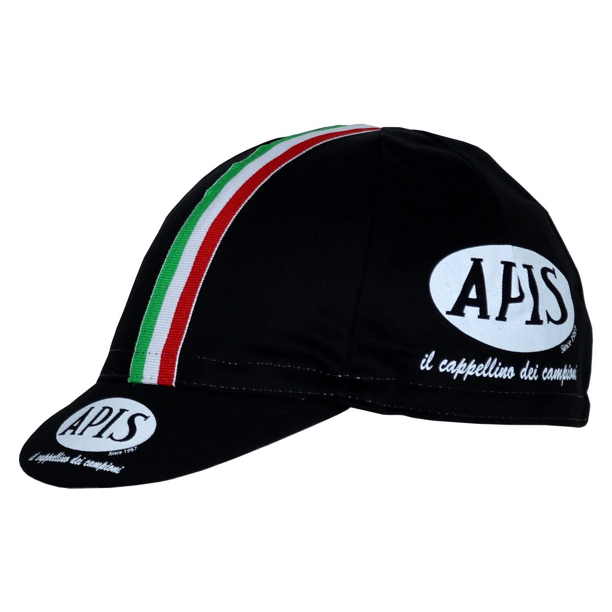 Black / Italian Cycling Cap